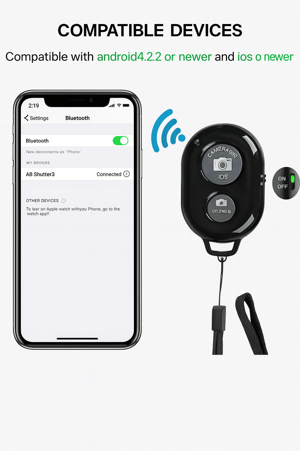 Bluetooth Camera Remote Shutter